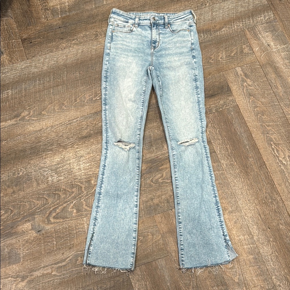 American Eagle Outfitters Women’s TALL Skinny Kick High Rise Jeans